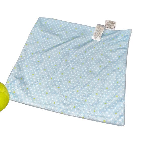 Carters Lovey Frog Plush Security Blanket Rattle Stars Precious Firsts Shower - Picture 10 of 14